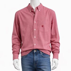 Chaps Red Casual Button Down Shirt XL